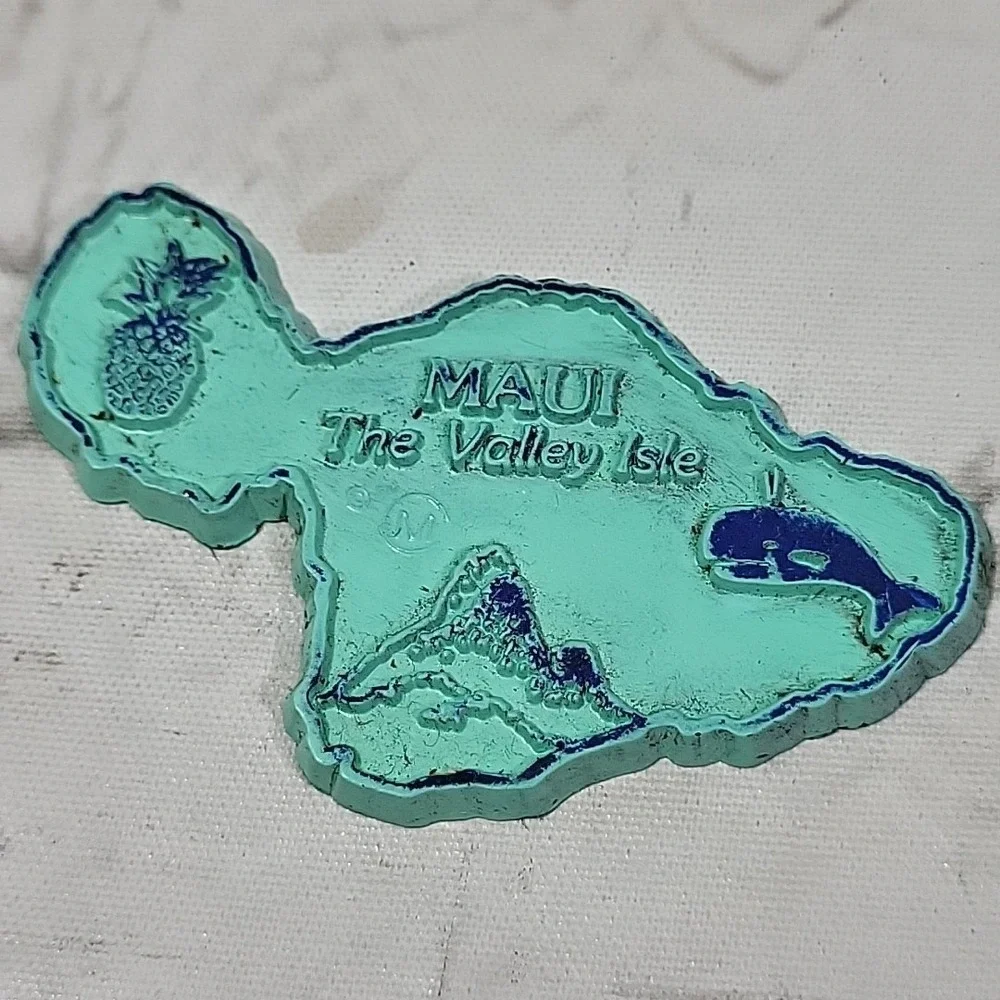 Vintage Fridge‎ Magnets US States Travel Souvenir Lot Of 5 Rubber Hawaii Montana